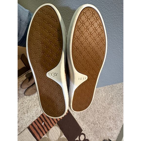 Ugg Suede Leather Flats Slip ons size 8 - Picture 5 of 7